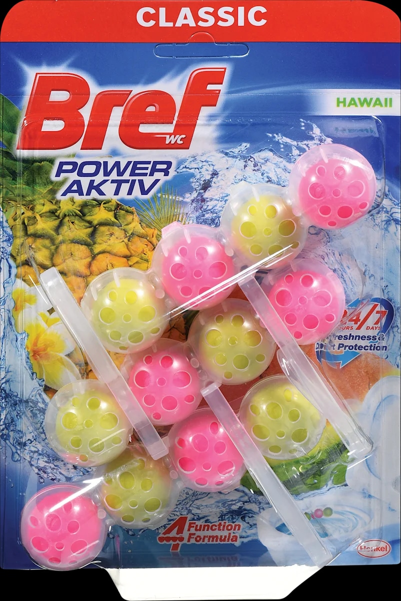 Bref Power Aktiv osvježivač za WC Hawaii 3x50g - Akcija u trgovini Dm