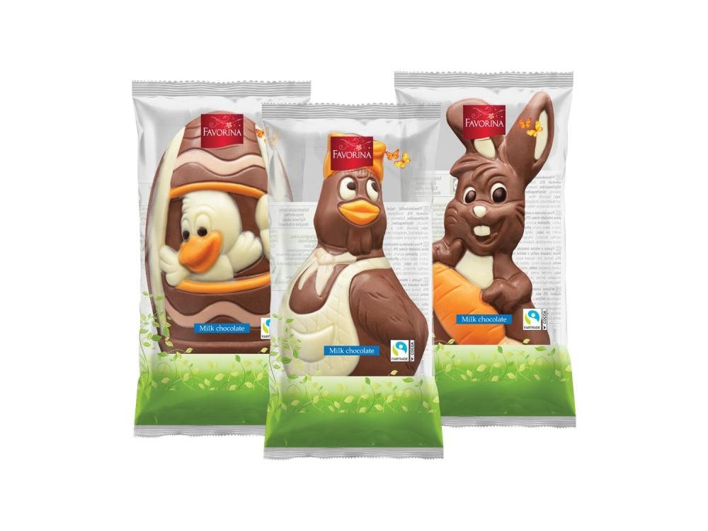 Mliječne čokoladne figurice Favorina 100 g - Akcija u trgovini Lidl