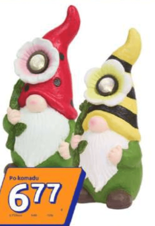 Solarni vrtni patuljak 18 x 16 x 41 cm - Akcija u trgovini Action