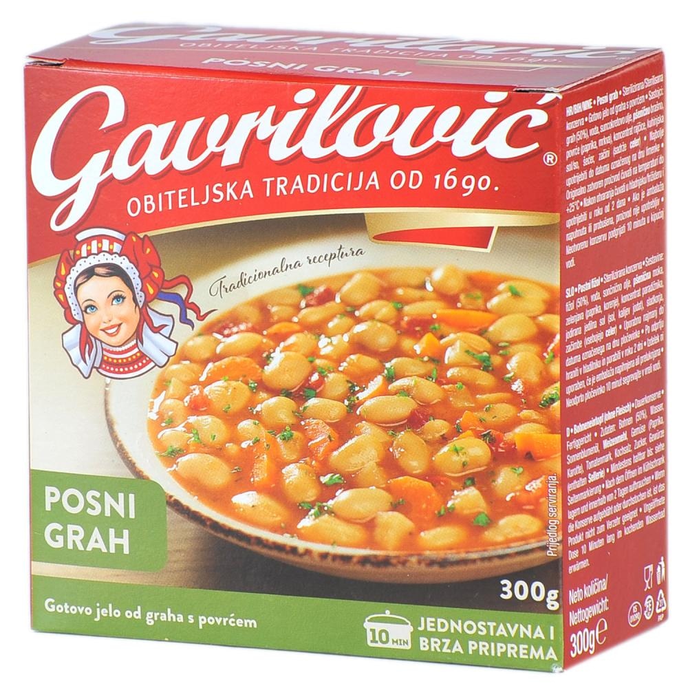 Gavrilović Posni grah 300 g - Akcija u trgovini Tommy