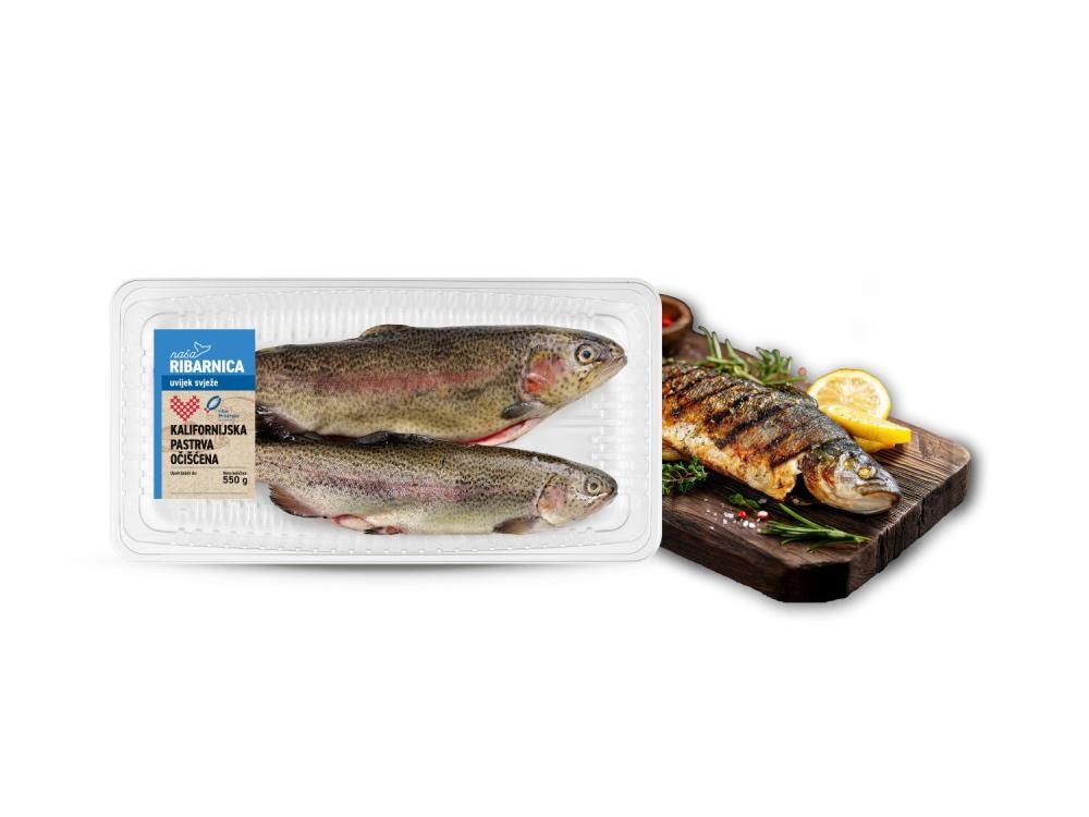 Svježa očišćena domaća pastrva 550 g riba Hrvatske - Akcija u trgovini Lidl