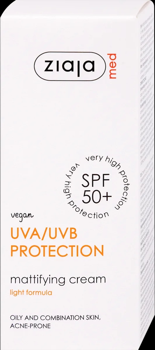 Ziaja med matirajuća krema SPF 50+ 50 ml - Akcija u trgovini Dm