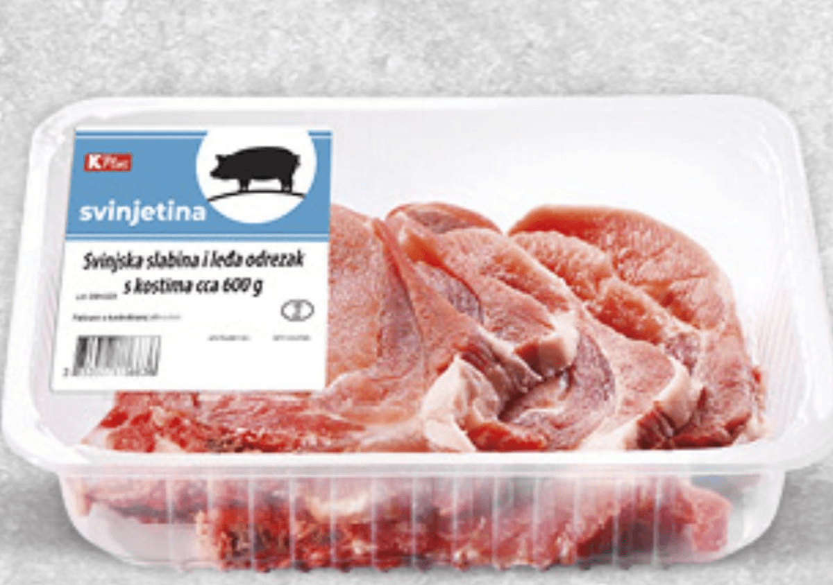 K Plus Svinjska slabina i leđa 600g - Akcija u trgovini Konzum
