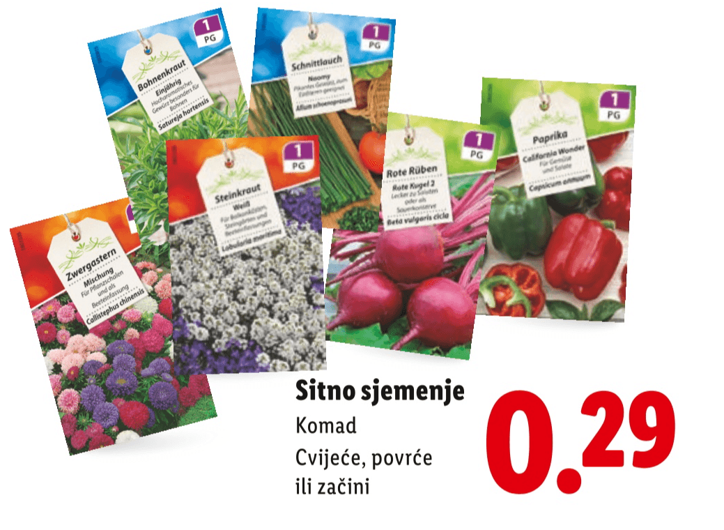 Sitno sjemenje - Akcija u trgovini Lidl