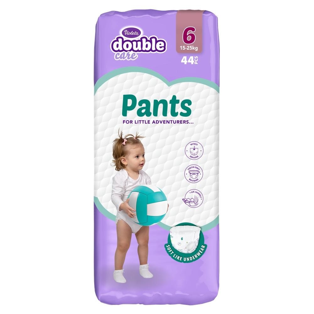Violeta Double Care pelene gaćice 2 pak. Akcija u trgovini Bipa