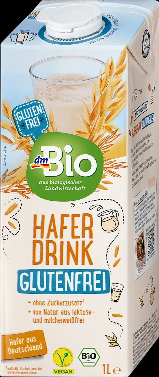 dmBio napitak od zobi bez glutena 1l - Akcija u trgovini Dm