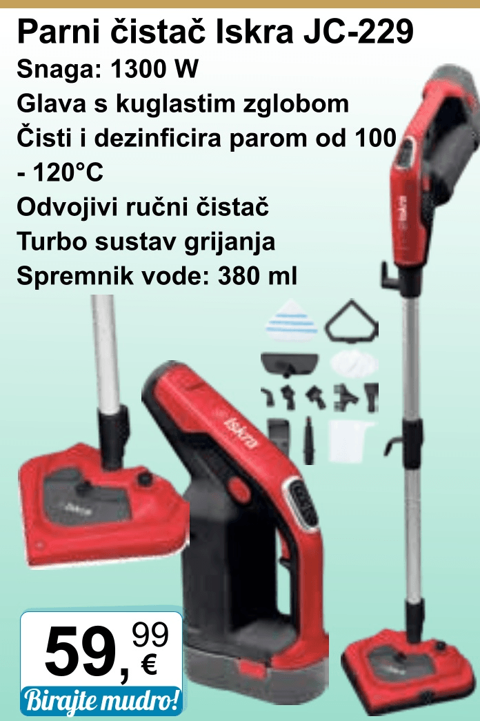 Parni čistač Iskra JC-229 - Akcija u trgovini KTC