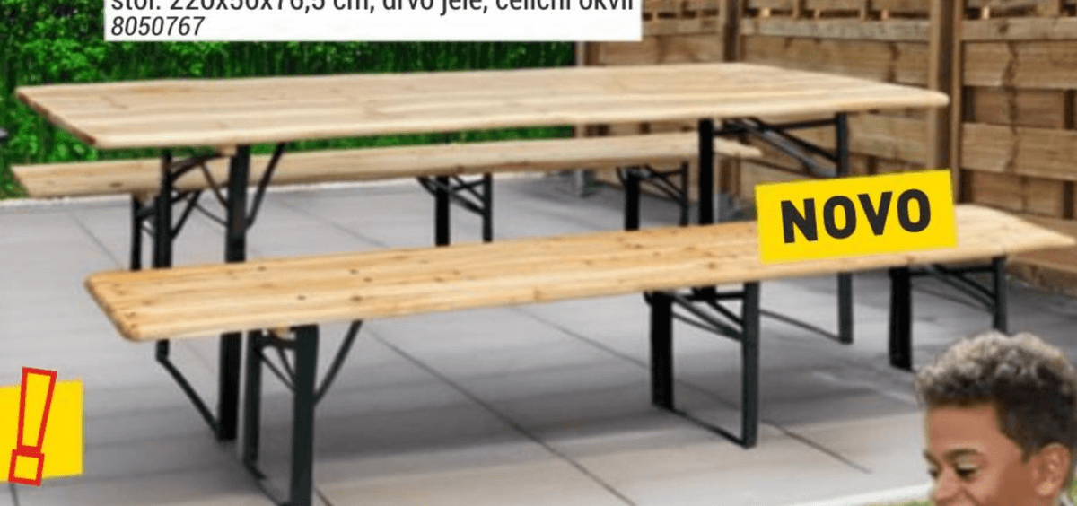 Set vrtnog namještaja - Akcija u trgovini Merkury