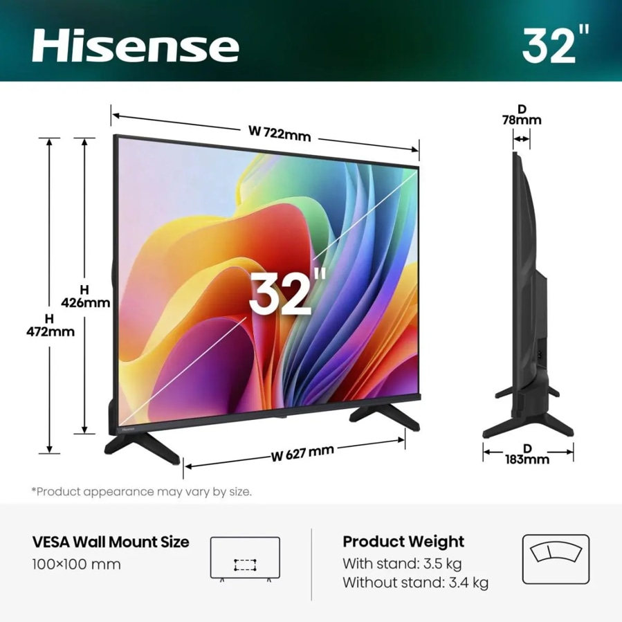 TV LED Hisense 32A4S 80 cm - Akcija u trgovini Pevex