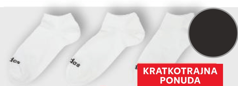 Adidas stopalice 3 para - Akcija u trgovini Kaufland