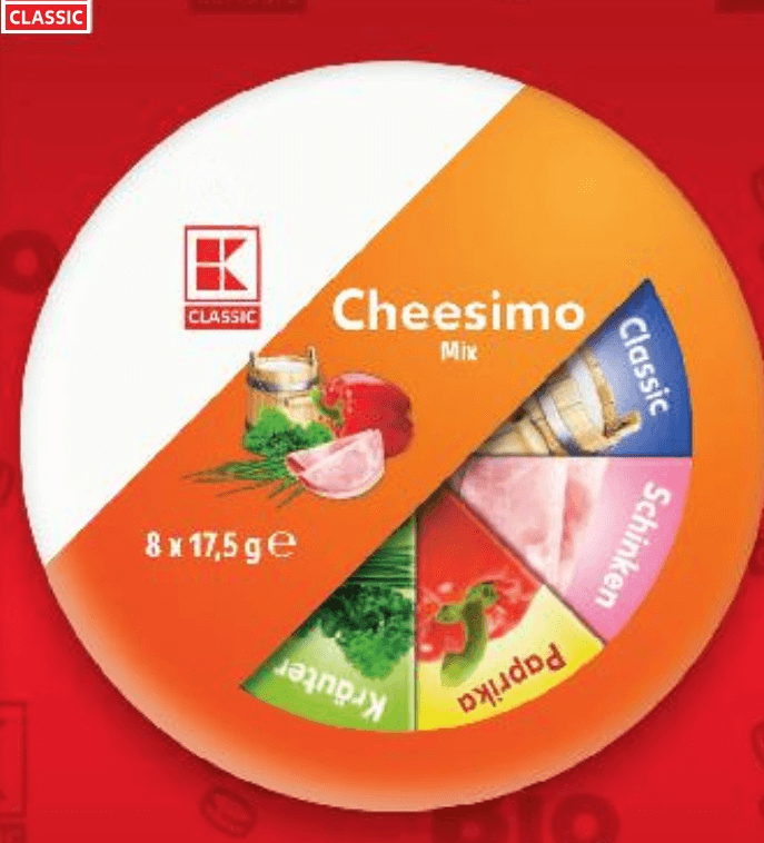 Topljeni sir Cheesimo 8 x 17,5 g e Classic - Akcija u trgovini Kaufland