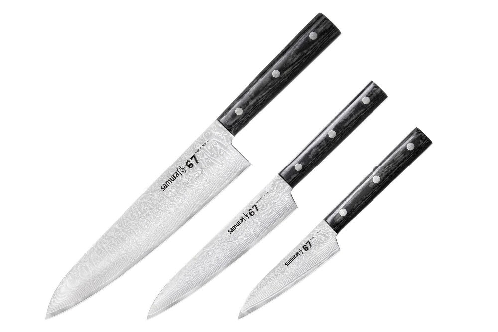 Set noževa Damascus 3/1 3 kom samura Akcija u trgovini Lesnina