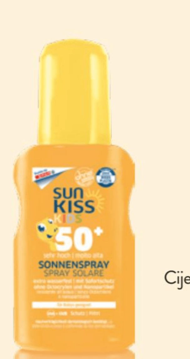 SUN KISS Sprej Junior SPF50 150 ml - Akcija u trgovini Spar