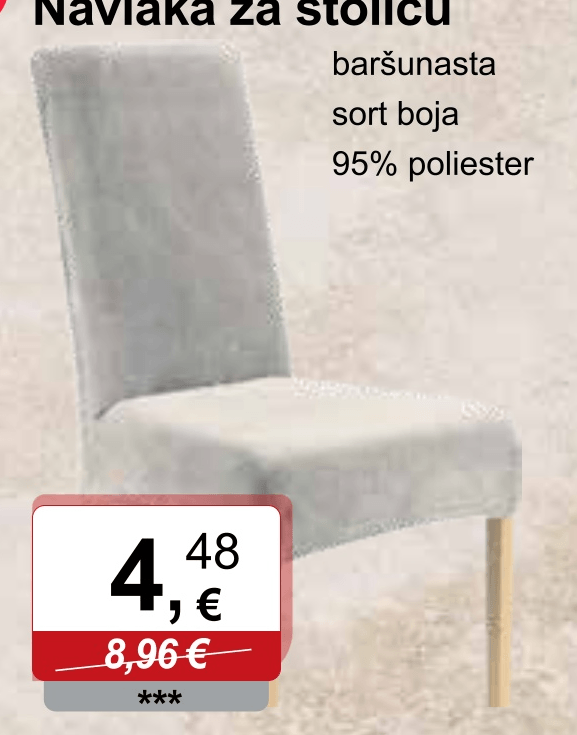 Navlaka za stolicu - Akcija u trgovini KTC