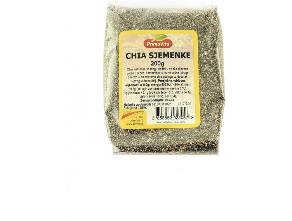 Prima Vita Chia sjemenke 200 g - Akcija u trgovini Tommy