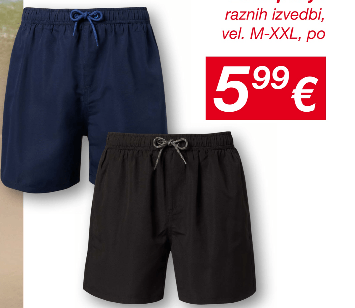 Muške hlače za kupanje - Akcija u trgovini Kik