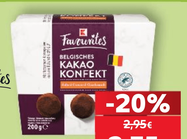 Favourites Belgisches Kakao Konfekt 200 g - Akcija u trgovini Kaufland