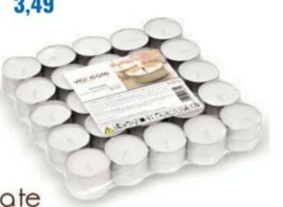 Vicinoate Bijele svijeće 50 kom - Akcija u trgovini Eurospin