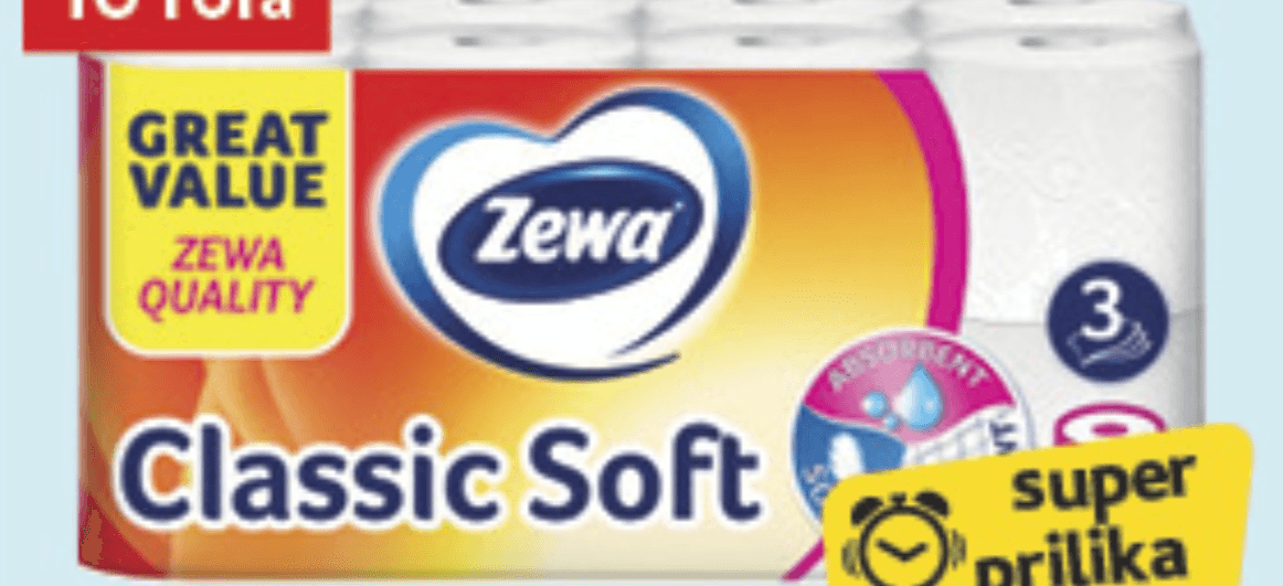 Zewa Toaletni papir Classic Soft 16/1 - Akcija u trgovini Konzum