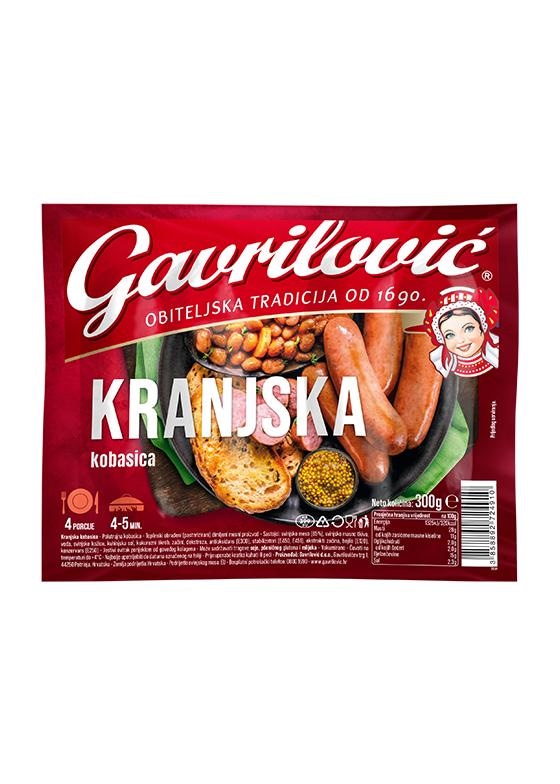 Kranjska kobasica 250 g Gavrilović - Akcija u trgovini Djelo
