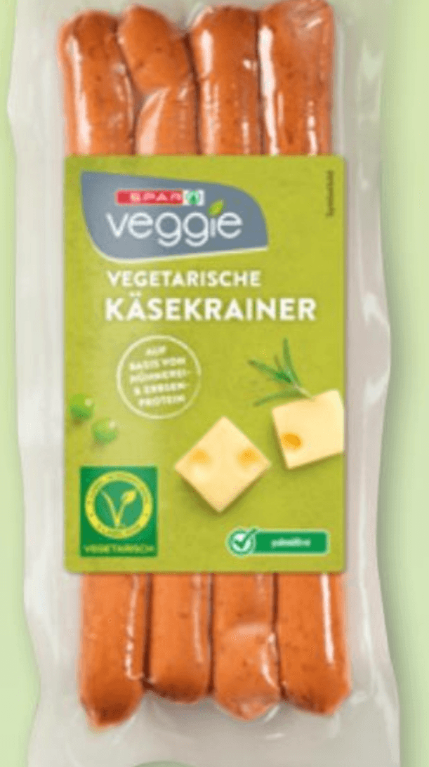 Kasekrainer Spar Veggie 175 g - Akcija u trgovini Spar