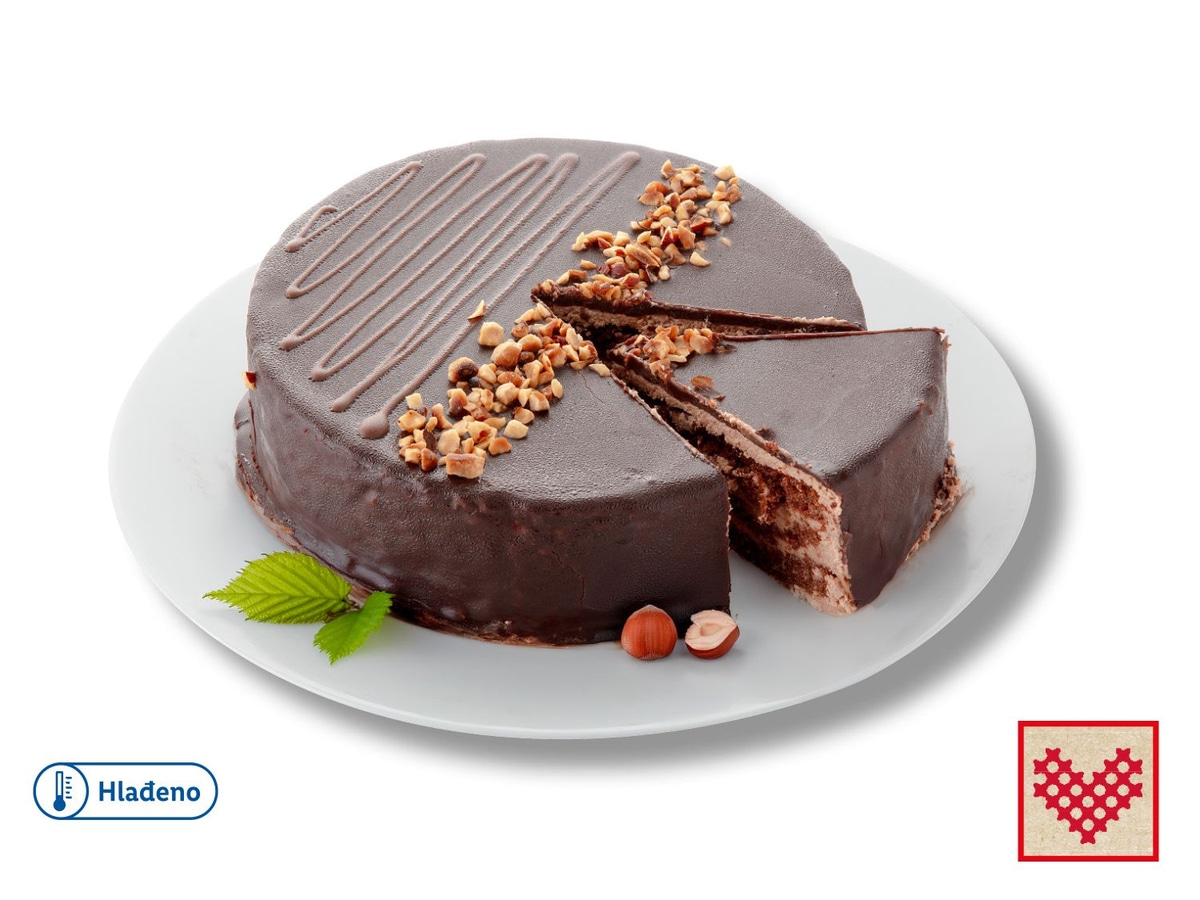 Ekos Svježa nougat torta 800 g - Akcija u trgovini Lidl