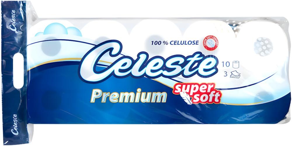 Celeste Premium troslojni toaletni papir 10 kom.x150 listića - Akcija u trgovini Dm