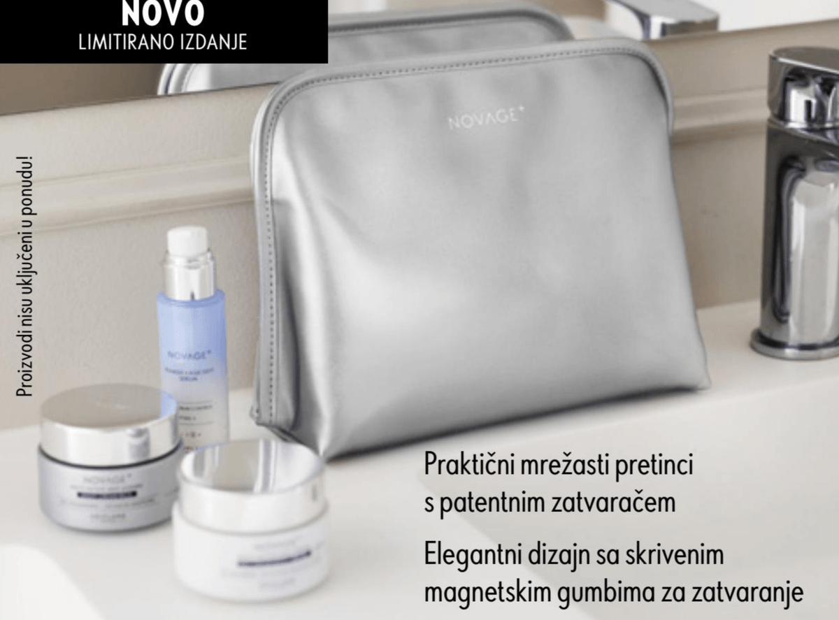 Novage+ Silver kozmetička torbica - Akcija u trgovini Oriflame