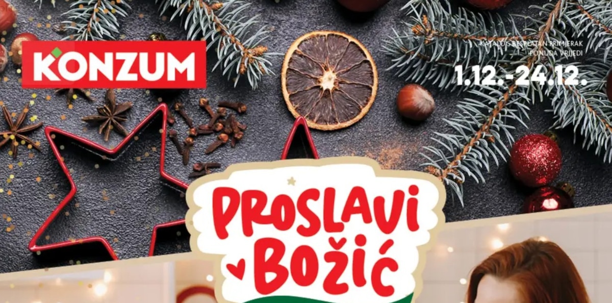 Konzum katalog Bozićni kolači od 01.12. do 24.12.2025