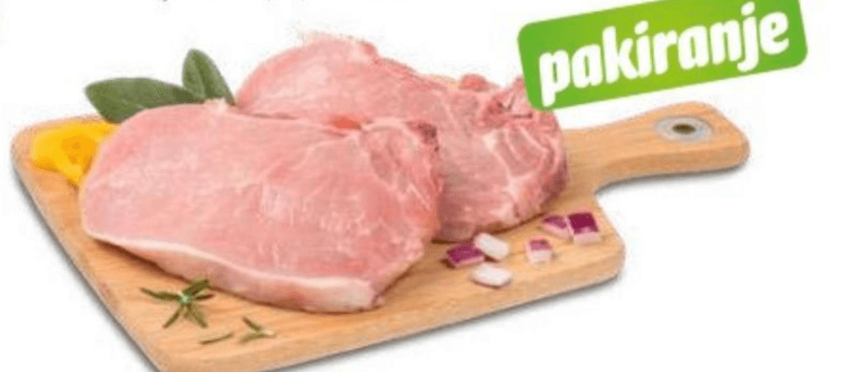 Svinjska slabina i leđa s kosti odrezak 600 g - Akcija u trgovini Eurospin