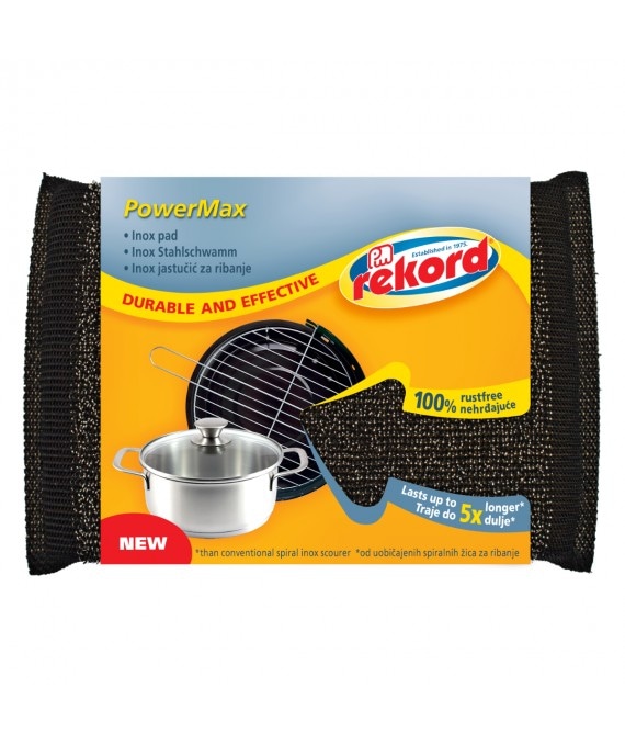 Rekord Jastučić za ribanje inox Powermax 1 kom - Akcija u trgovini NTL