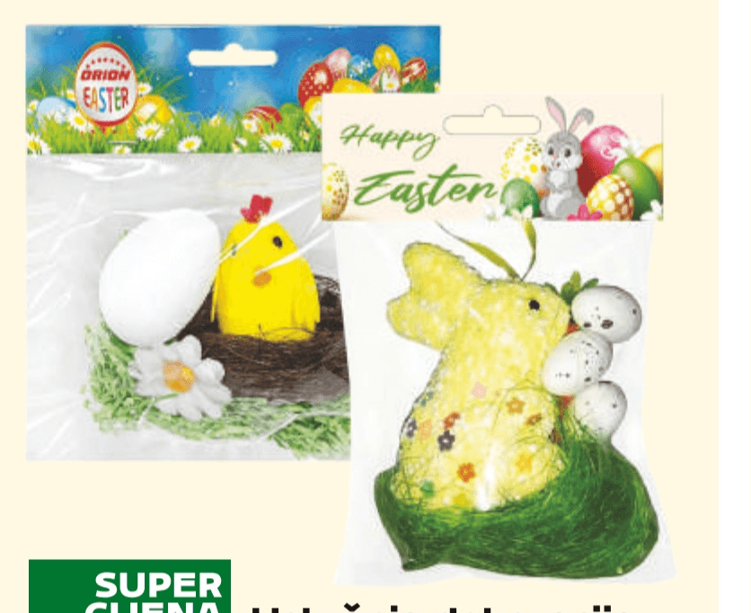 Uskršnja dekoracija 1 kom - Akcija u trgovini Tommy