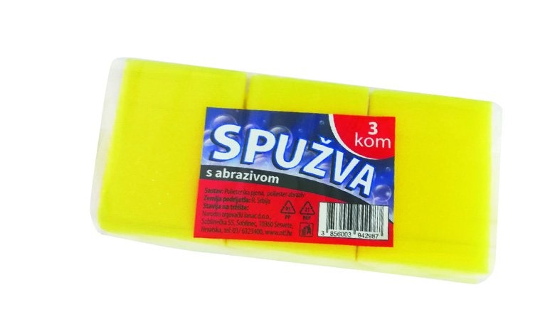 Spužvica za suđe s abrazivom 3 kom Akcija u trgovini NTL