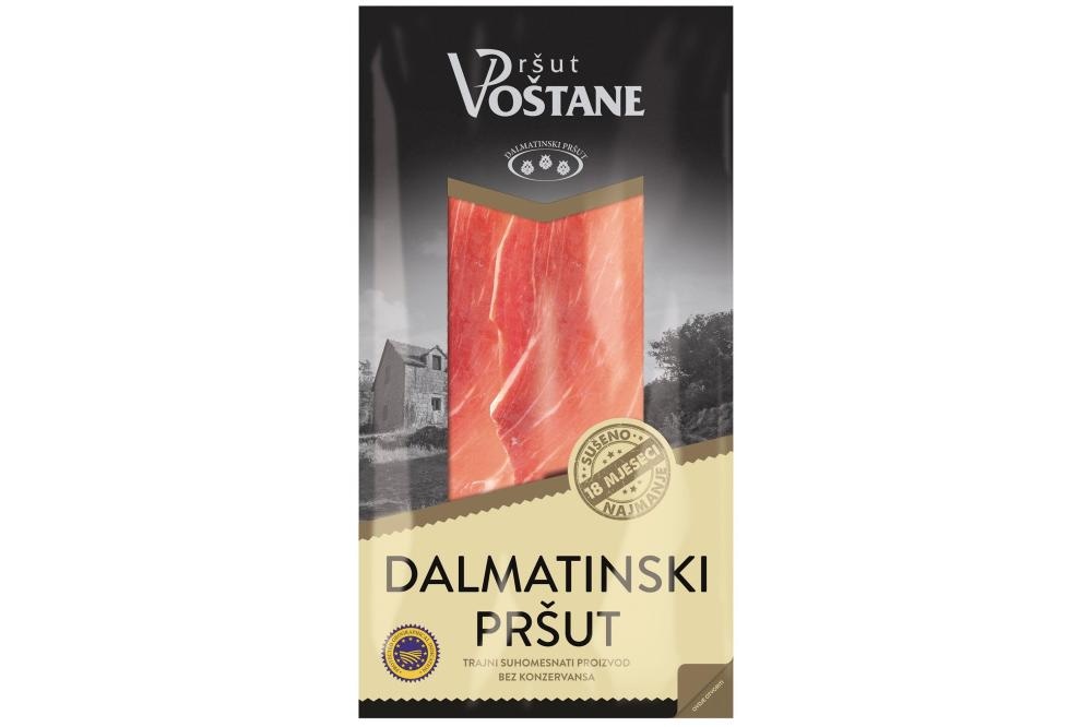 Pršut dalmatinski rezani 250 g Pršut Voštane - Akcija u trgovini Ribola