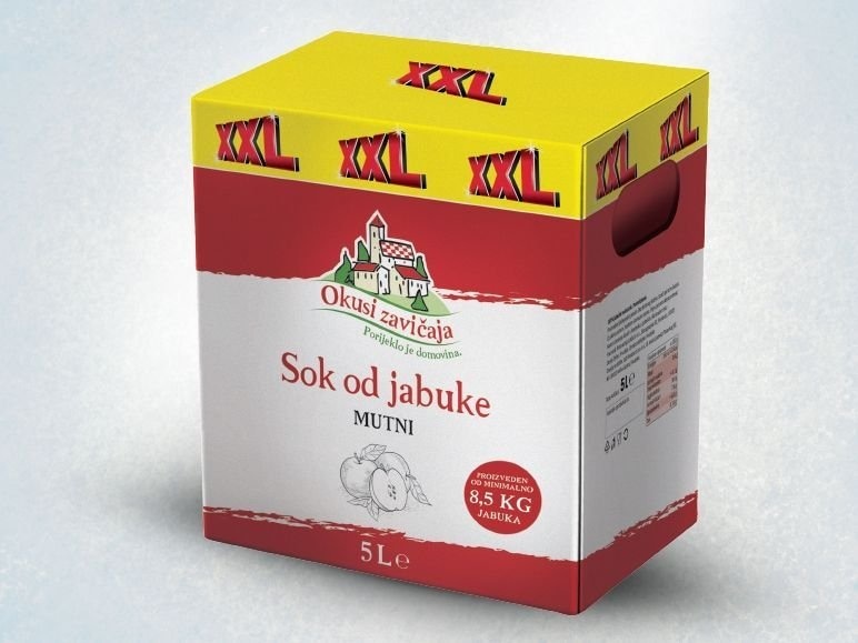 Okusi zavičaja Prirodni sok od jabuke XXL 5 L - Akcija u trgovini Lidl