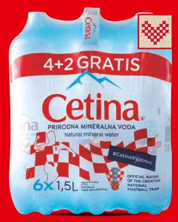 CETINA Negazirana voda 6 x 1.5 l - Akcija u trgovini Lidl