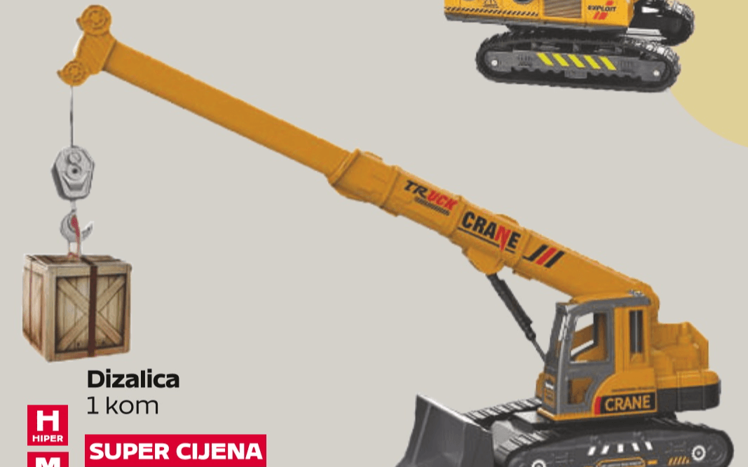 TRUCK CRANE Dizalica 1 kom - Akcija u trgovini Tommy