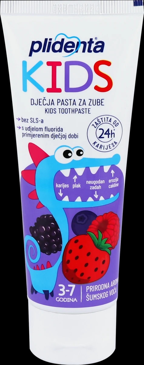 Plidenta dječja pasta za zube šumsko voće 75 ml Akcija u trgovini Dm