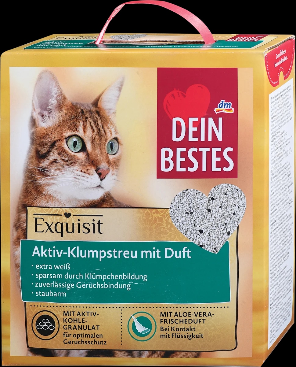 Dein Bestes Exquisit pijesak za mačke s aktivnim ugljenom i aloe verom 6 l Akcija u trgovini Dm