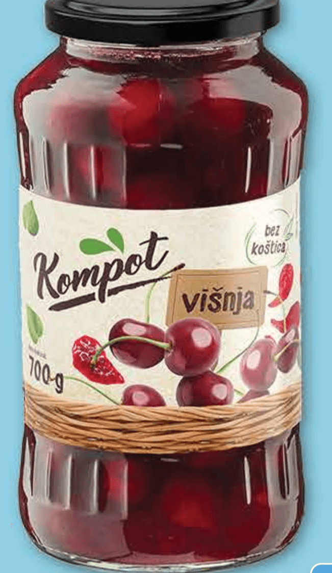 Fruity Sensation Kompot od višanja 720 g - Akcija u trgovini Plodine