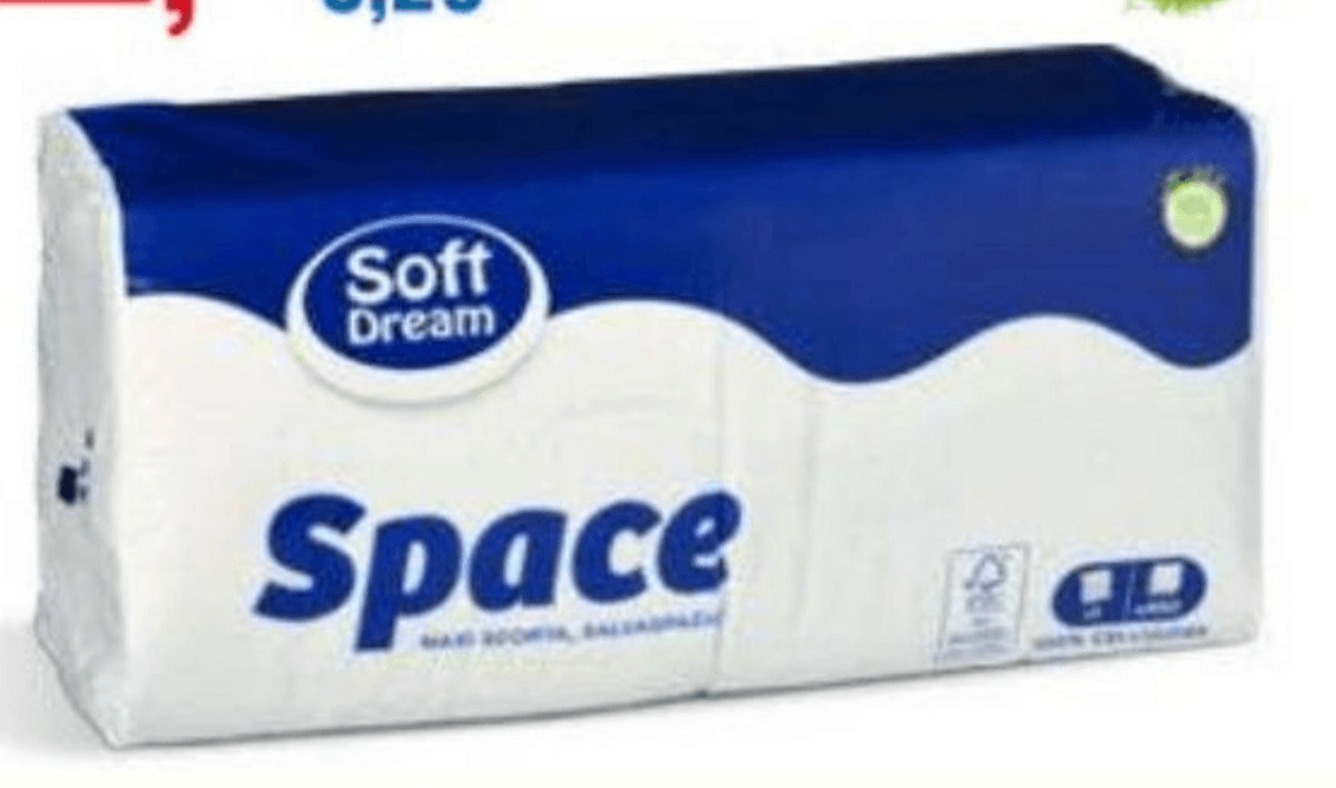 Soft Dream Space papirnate salvete 450 komada Akcija u trgovini Eurospin