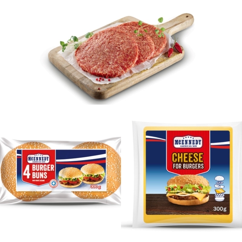 MCENNEDY Svježi američki burger 600 g - Akcija u trgovini Lidl