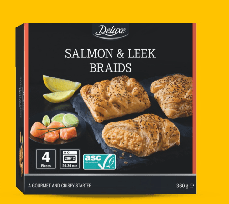 Deluxe Lisnato tijesto losos/poriluk 360 g - Akcija u trgovini Lidl