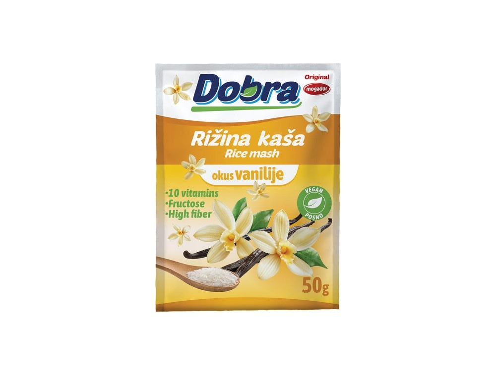 Dobra rižina kaša vanilija 50g Akcija u trgovini Bipa