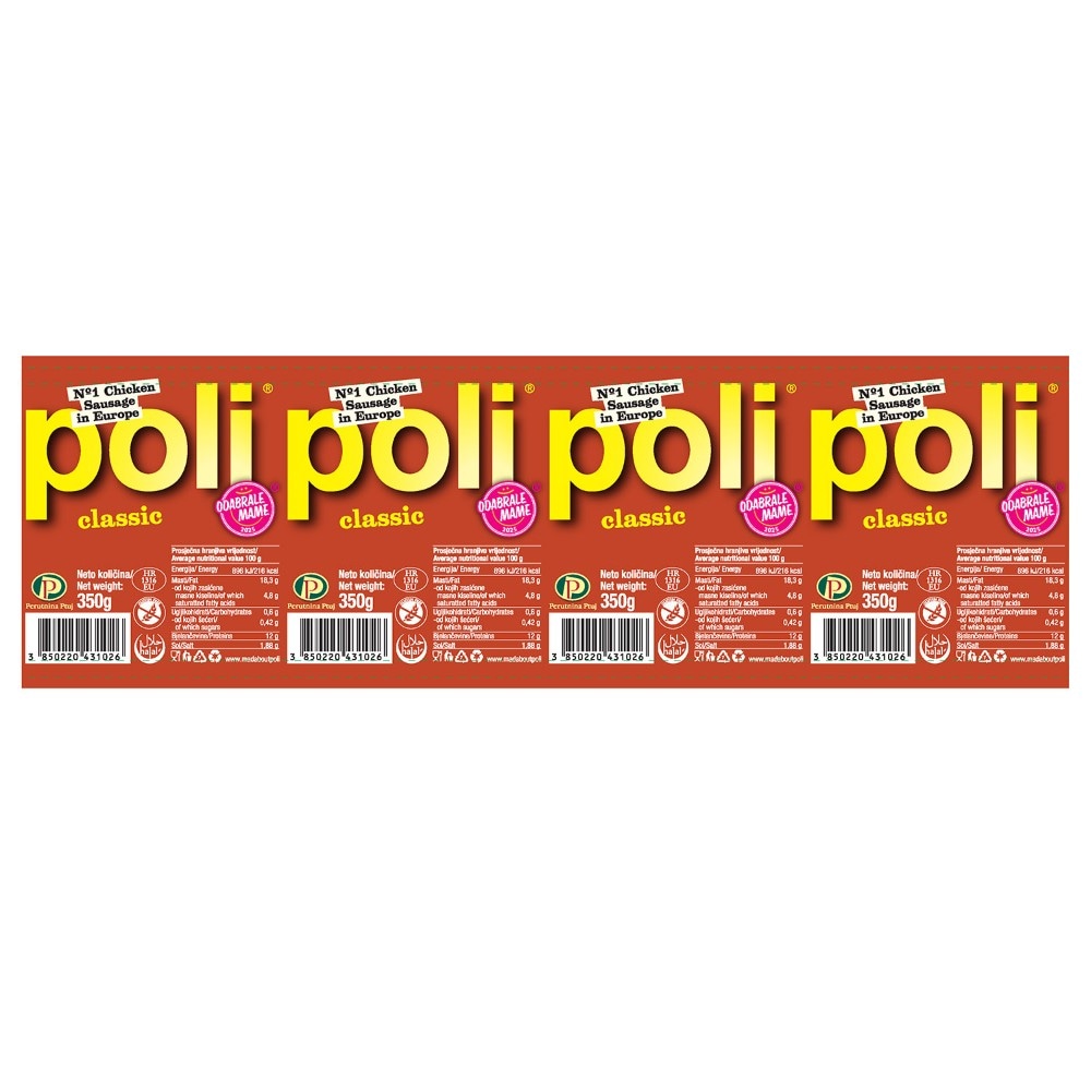 Pileća salama Poli Classic 350 g Perutnina Ptuj - Akcija u trgovini Spar