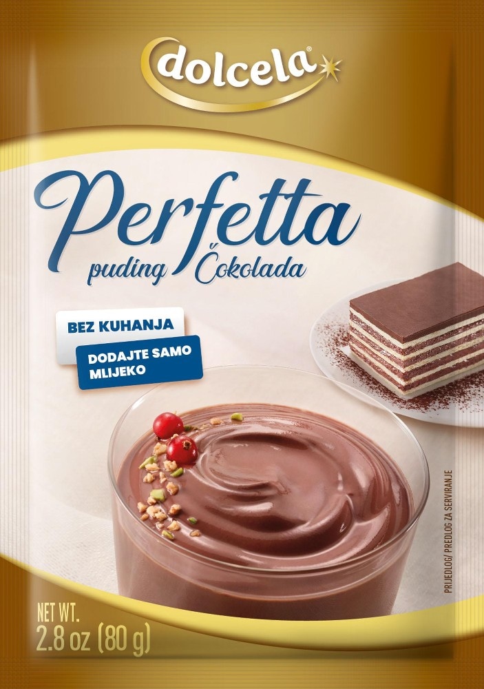 Podravka Dolcela Perfetta puding čokolada/vanilija 80 g Akcija u trgovini Pivac
