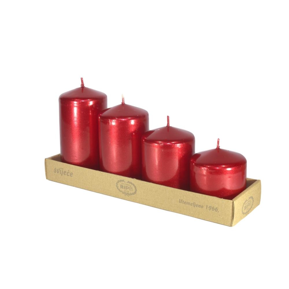 Svijeće advent 4 visine 4 kom - Akcija u trgovini NTL