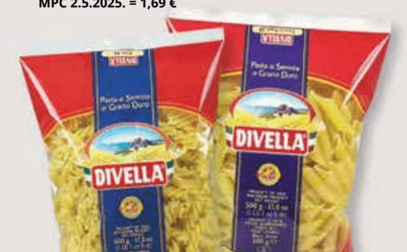 Divella Tjestenina Fusili br.40, Pennoni Rigati br.29 500 g - Akcija u trgovini Djelo