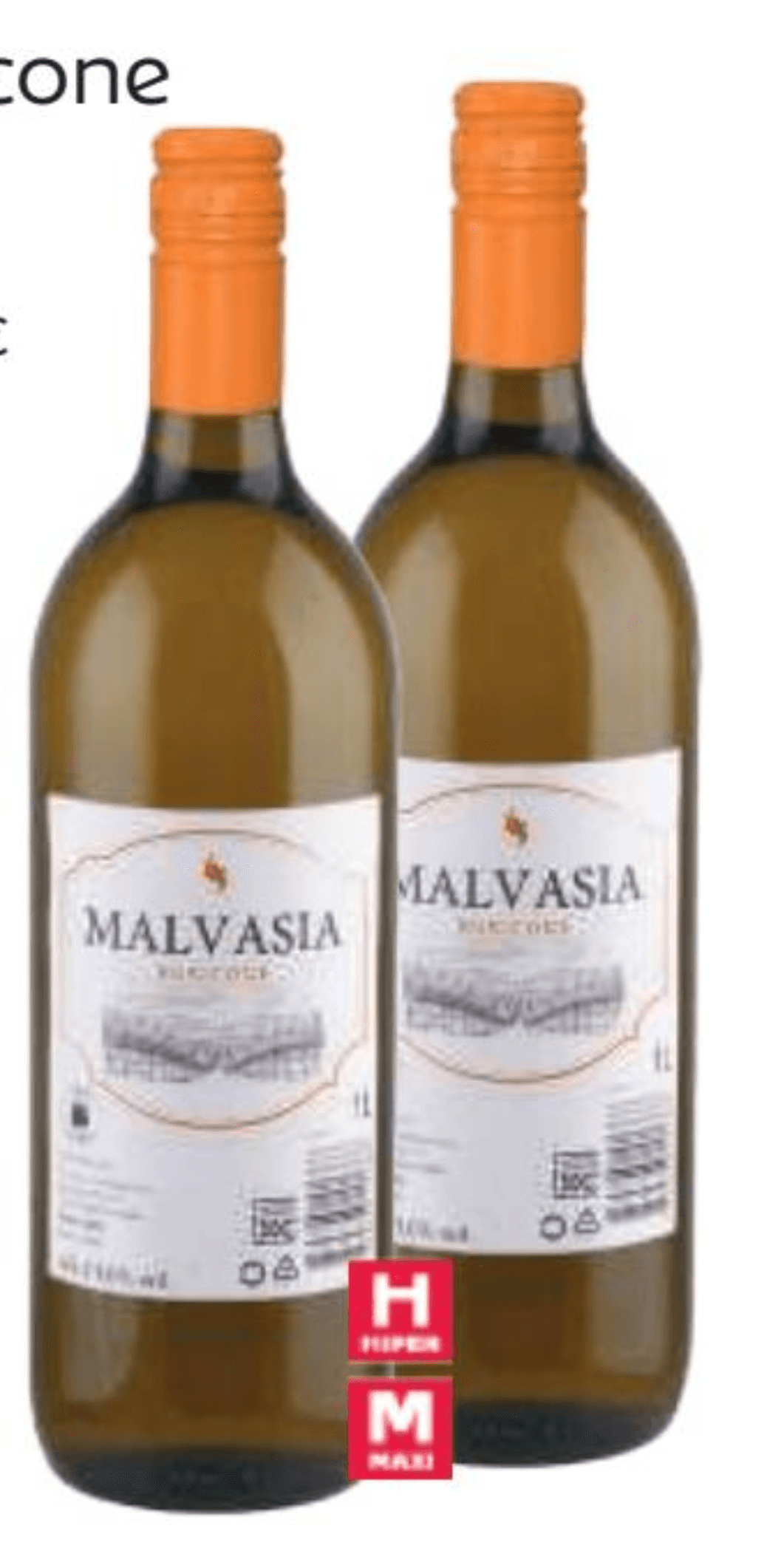 Malvazija, Rubicone Vino bijelo 1 L - Akcija u trgovini Tommy