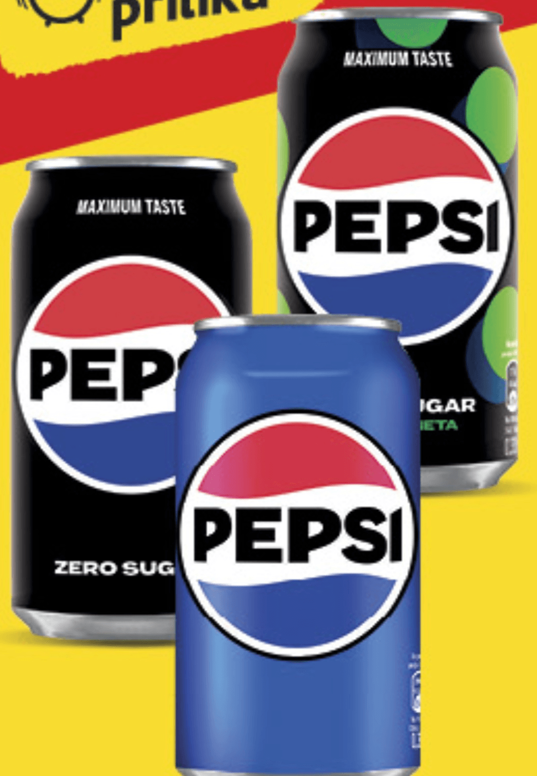 Pepsi gazirano piće 0,33l - Akcija u trgovini Konzum